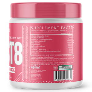 INSPIRED DVST8 GLOBAL PRE-WORKOUT INGREDIENTS