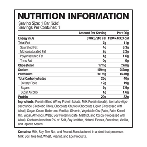 MUSCLEPHARM COMBAT CRUNCH PROTEIN BAR INGREDIENTS